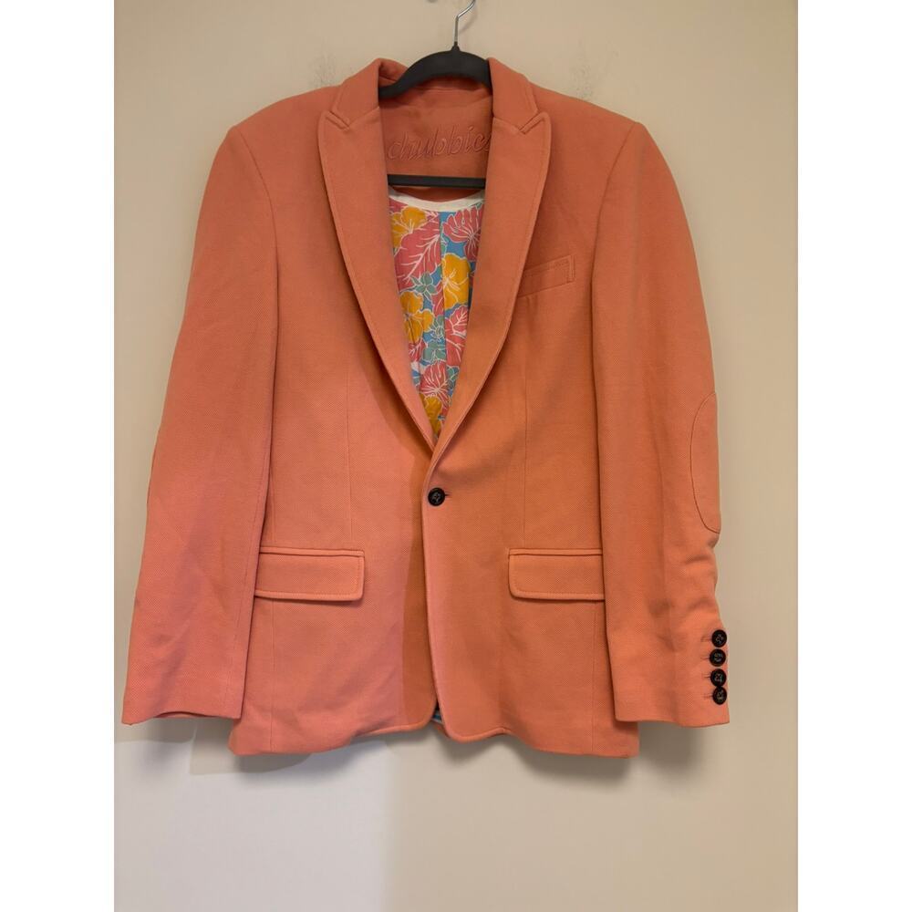 Chubbies Blazer Coral Salmon Cotton Small